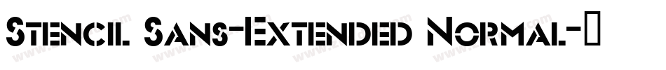 Stencil Sans-Extended Normal字体转换